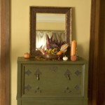 Living Room Desk in Autumn