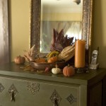 Closeup of Living Room Desk
